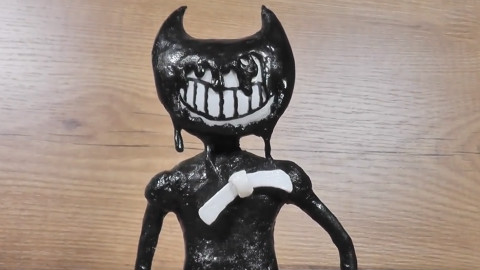 这位大触更新啦!用3D画笔做出班迪与墨水机器!